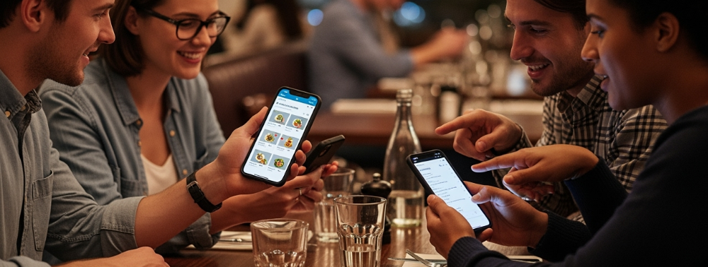 Sala ristorante con servizio TapMe