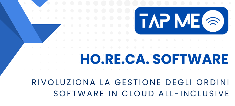 Interfaccia TapMe con ordini e dashboard